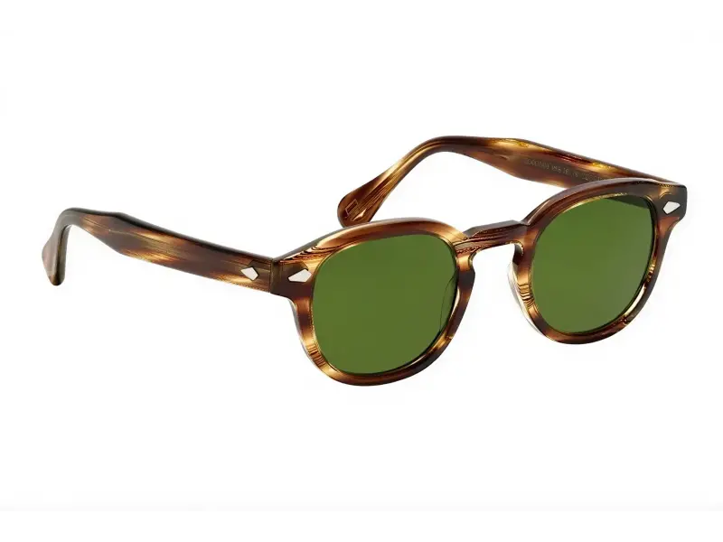 Moscot Lemtosh Sun 49 Bamboo Calibar Green
