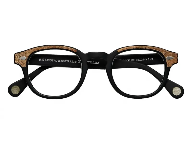 Moscot Lemtosh Wood Matte Black-Wood 46