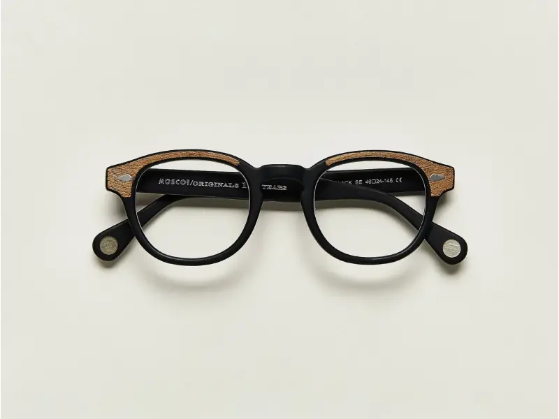 Moscot Lemtosh Wood Matte Black-Wood 46
