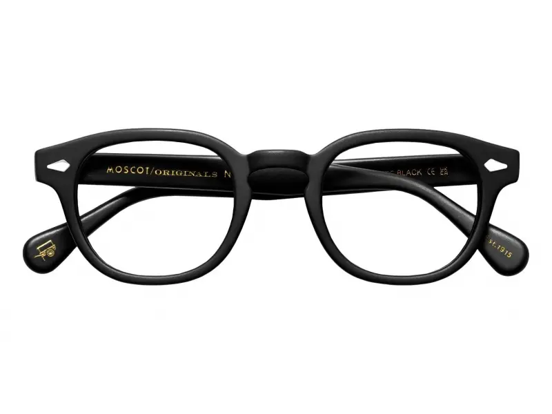 Moscot Les Matte Black 47