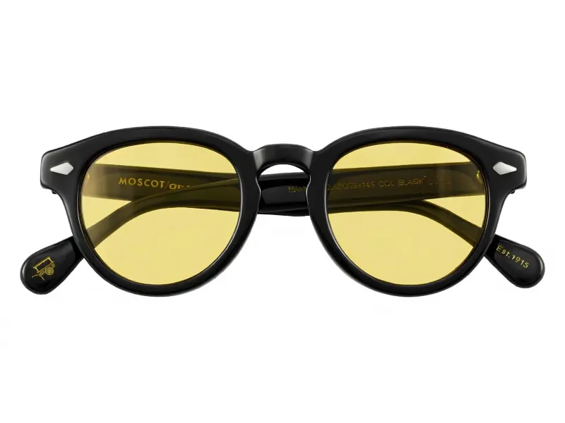 Moscot Maydela Sun 46 Black Amber Lenses