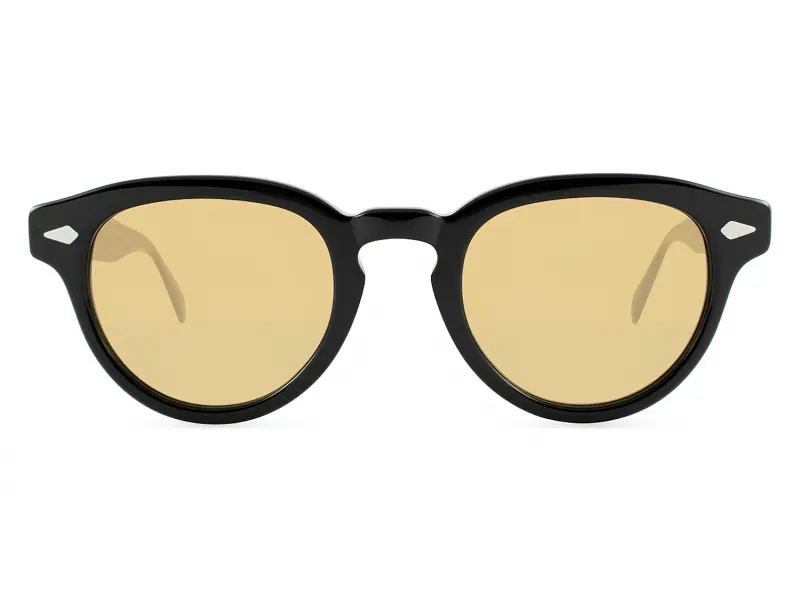 Moscot Maydela Sun 46 Black Amber Lenses