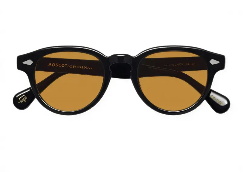 Moscot Maydela Sun 46 Black Amber Lenses