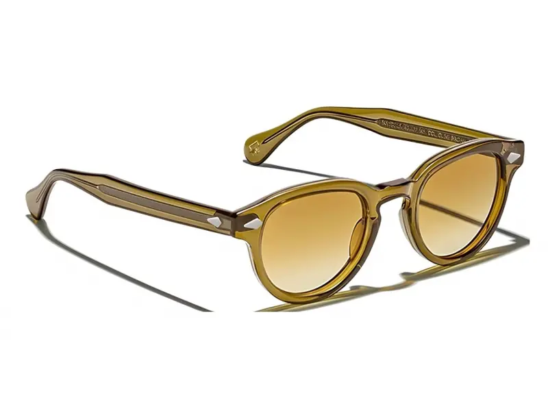 Moscot Mekler Sun 49 Tobacco Forest Wood