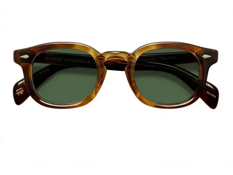Moscot Mekler Sun 49 Tobacco Forest Wood