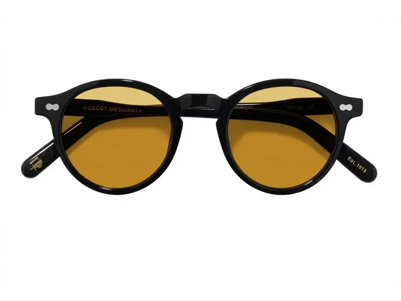 Moscot Miltzen Base 2 Sun 46 Black Chestnut Fade Lns