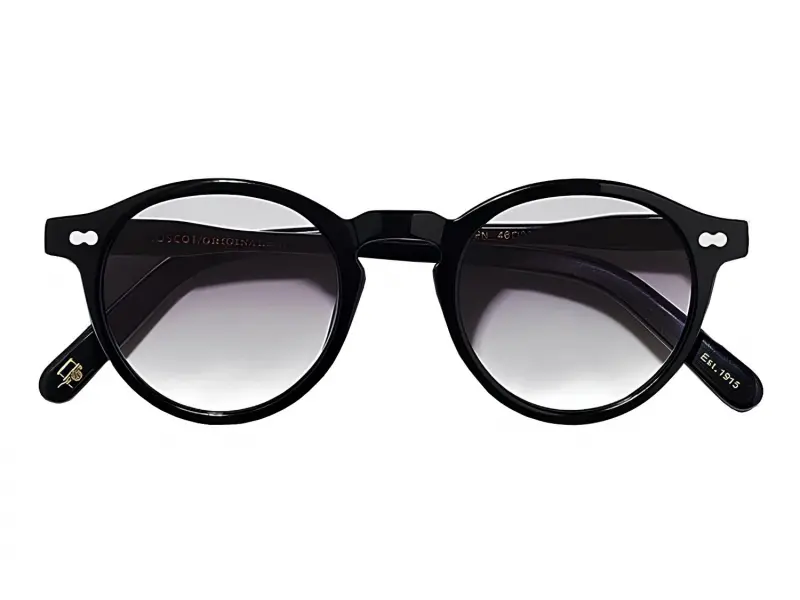 Moscot Miltzen Base 2 Sun Black 49 American Grey Fade