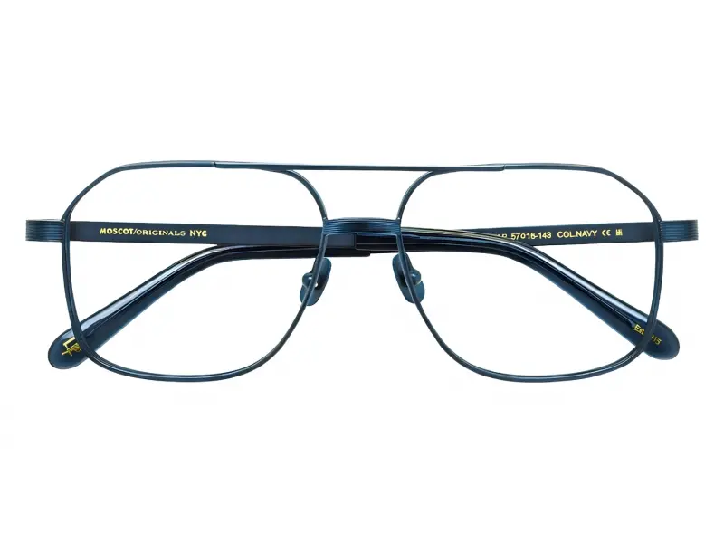 Moscot Mingle Sun 57 Navy Blue Denim Lens