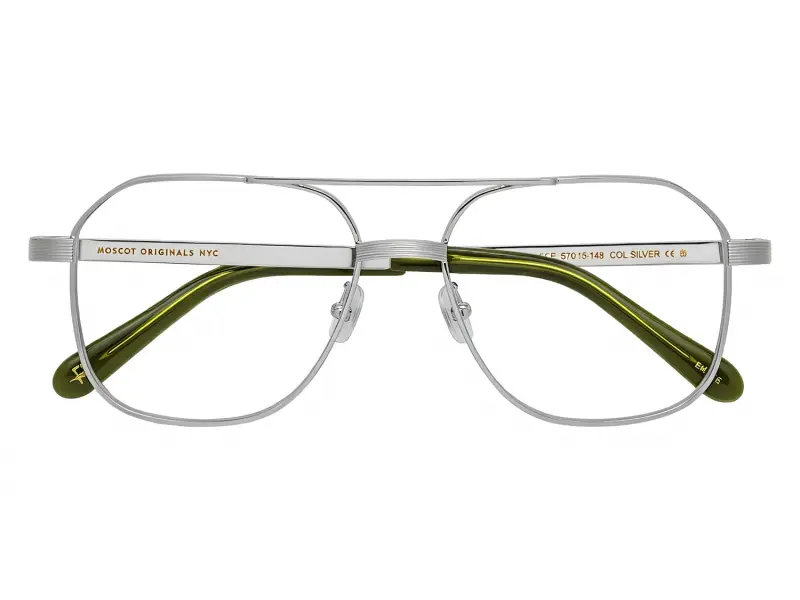 Moscot Mingle Sun 57 Silver Forest Wood