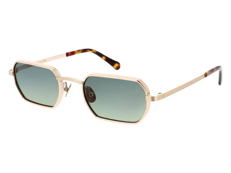 Moscot Shmooz Sun 48 Gold Forest Wood