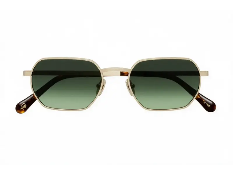 Moscot Shmooz Sun 48 Gold Forest Wood