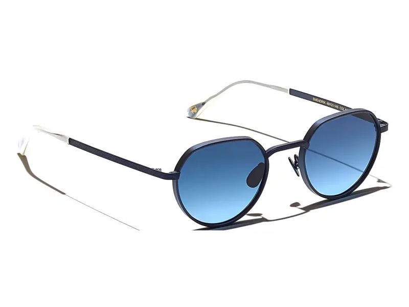 Moscot Smendrik Sun 51 Navy Denim Blue