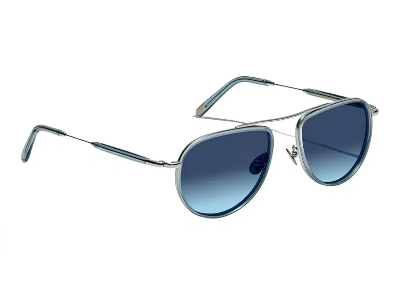 Moscot Traif Sun 52 Light Blue/Silver Denim