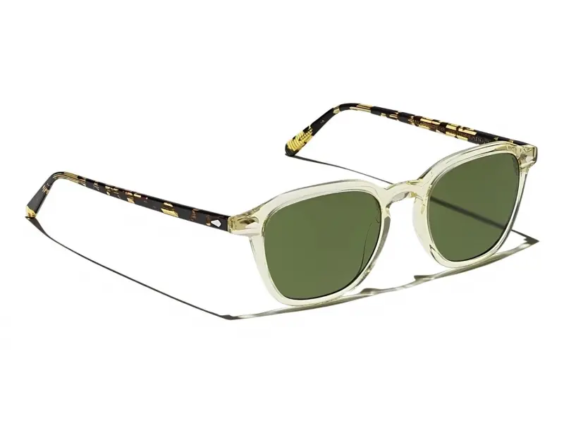 Moscot Vantz Sun Citron/Tortoise 50 Calibar Green