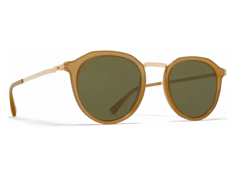 Mykita Helmi A56 Glossy Gold/Brown Dark Brown RGR 701