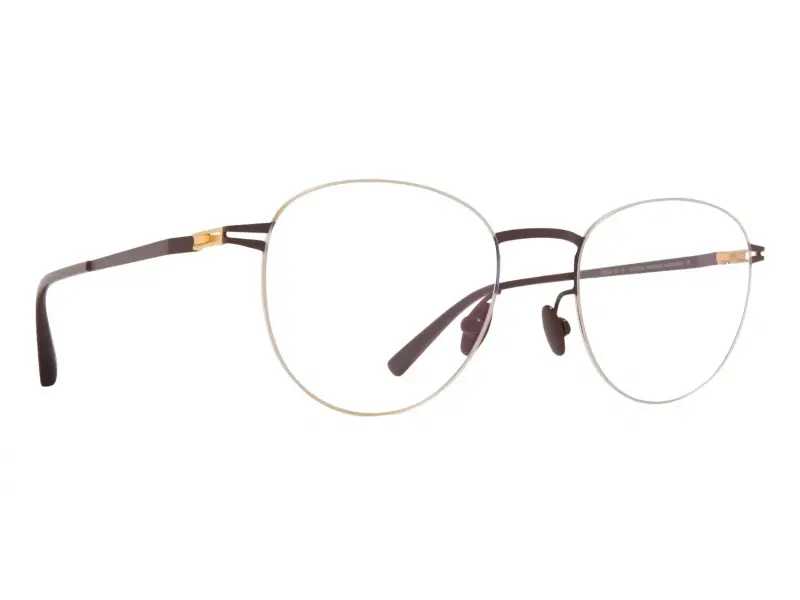 Mykita Taro Lessrim Gold/Dark Brown