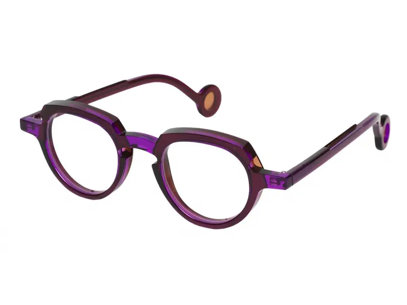 Theo Andy 019 Fluo Purple + Transparent Brown