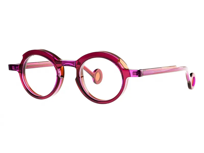Theo Jackson 019 Fluo Purple + Transparent Brown