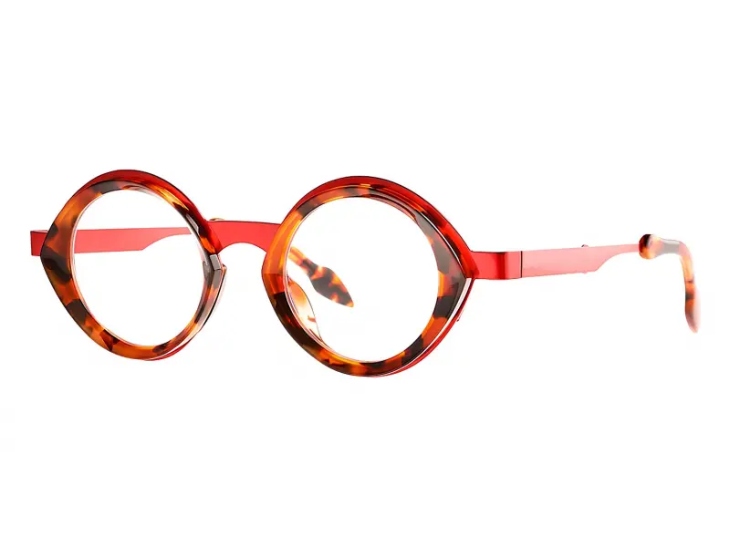 Theo Pipe 005 Hot Red Shine + Brown Dalmatian