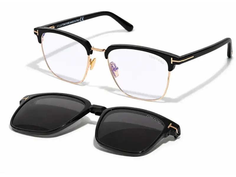 Tom Ford 5683 001 Unisex Klipsli Güneş Gözlüğü