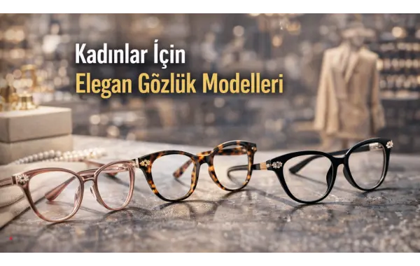 Kadınlar İçin Elegan Gözlük Modelleri