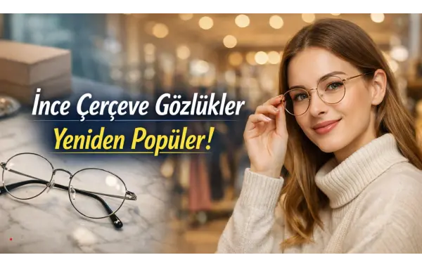 İnce Çerçeve Gözlükler Yeniden Popüler!