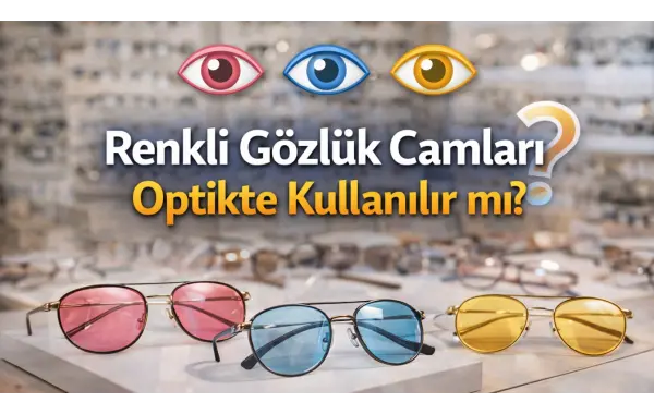 Renkli Gözlük Camları Optikte Kullanılır mı?