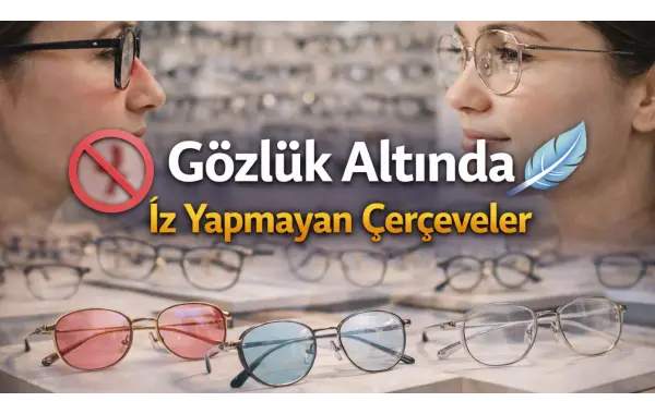 Gözlük Altında İz Yapmayan Çerçeveler