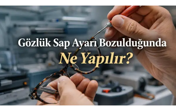 Gözlük Sap Ayarı Bozulduğunda Ne Yapılır?