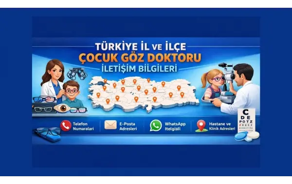 Türkiye İl ve İlçe Çocuk Göz Doktoru İletişim Bilgileri