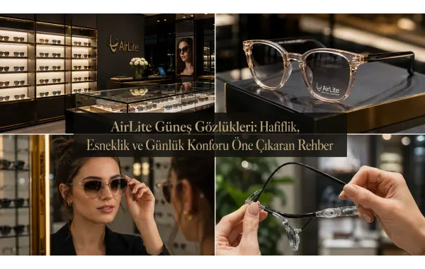 AirLite Güneş Gözlükleri: Hafiflik, Esneklik ve Günlük Konforu Öne Çıkaran Rehber