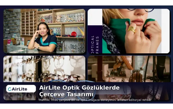 AirLite Optik Gözlüklerde Çerçeve Tasarımı