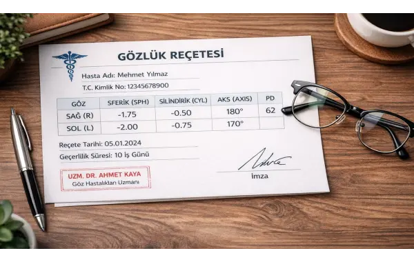 Gözlük Reçetesi Kaç Gün Geçerlidir?