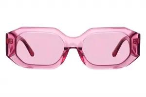 Linda Farrow The Attico Blake Powder Pink/Silver - Pink Lens