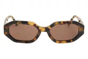 Linda Farrow The Attico İrene T-Shell/Yellow Gold - Brown