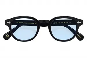 Moscot Lemtosh Base 2 Sun Black 46 Bel Air Blue Lens