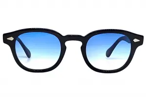Moscot Lemtosh Base 2 Sun Black 49 Broadway Blue Fade