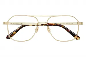 Moscot Mingle Sun 57 Gold Chestnut Fade