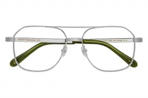 Moscot Mingle Sun 57 Silver Forest Wood