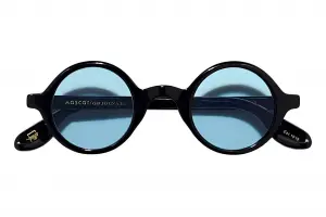 Moscot Zolman Sun Black 42 DG-37 Blue