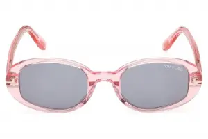 Tom Ford FT1364 72A 49 Parlak Pembe Duman Unisex Güneş Gözlüğü