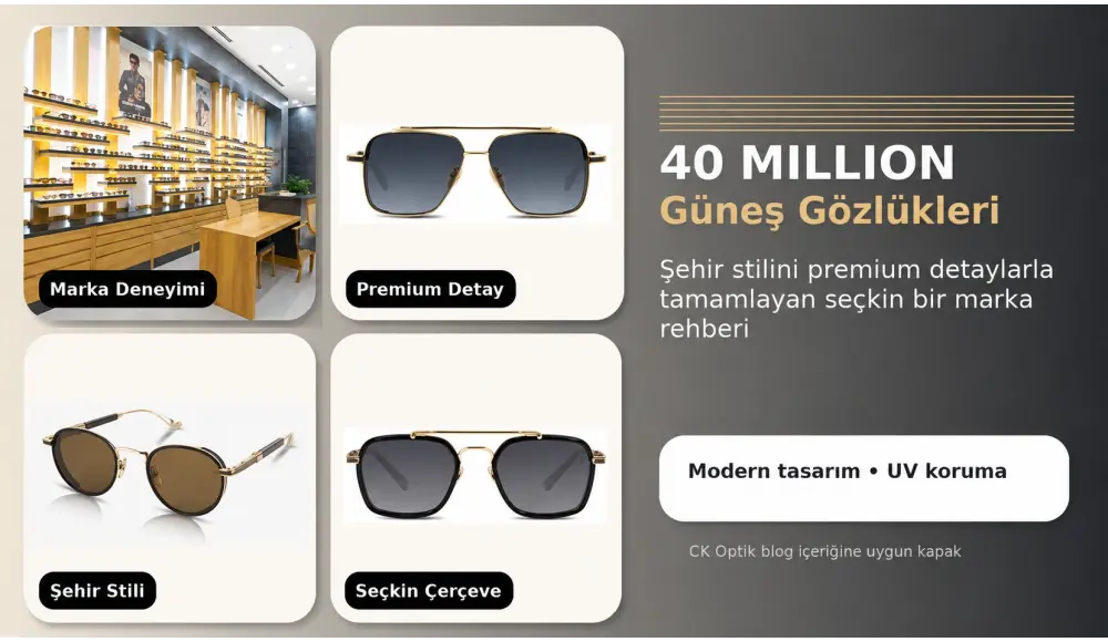 40 Million Güneş Gözlükleri: Şehir Stilini Premium Detaylarla Tamamlayan Seçkin Bir Rehber
