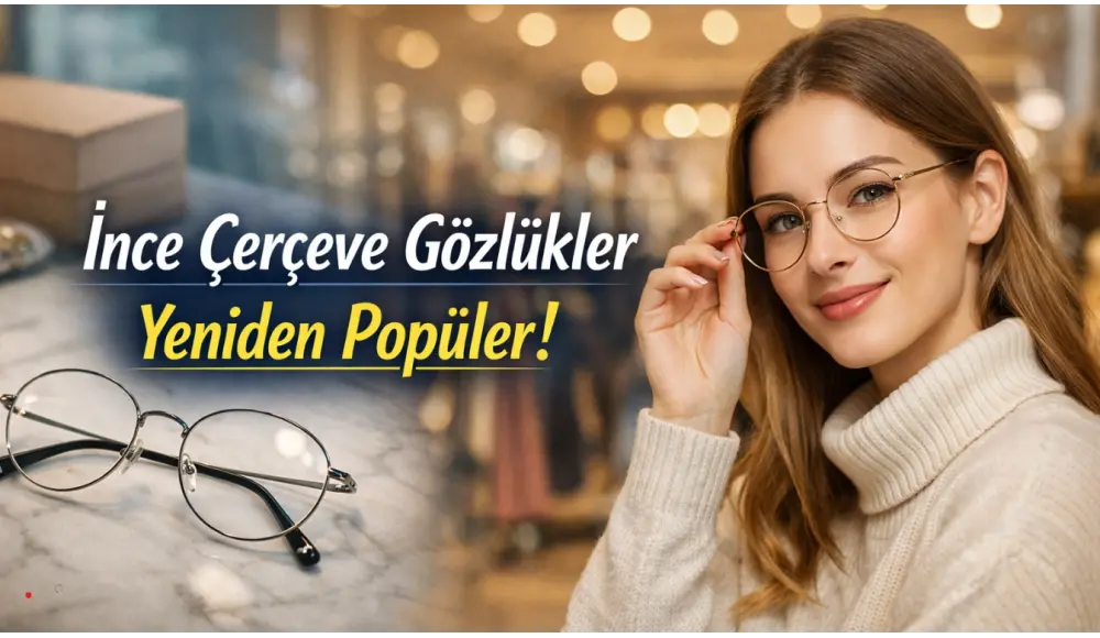 İnce Çerçeve Gözlükler Yeniden Popüler!