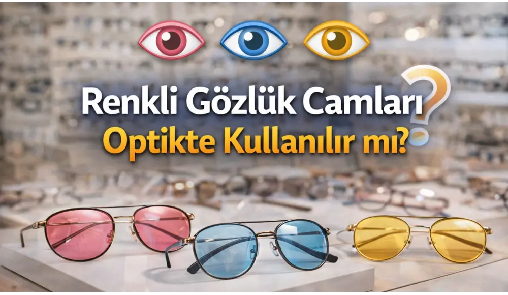 Renkli Gözlük Camları Optikte Kullanılır mı?