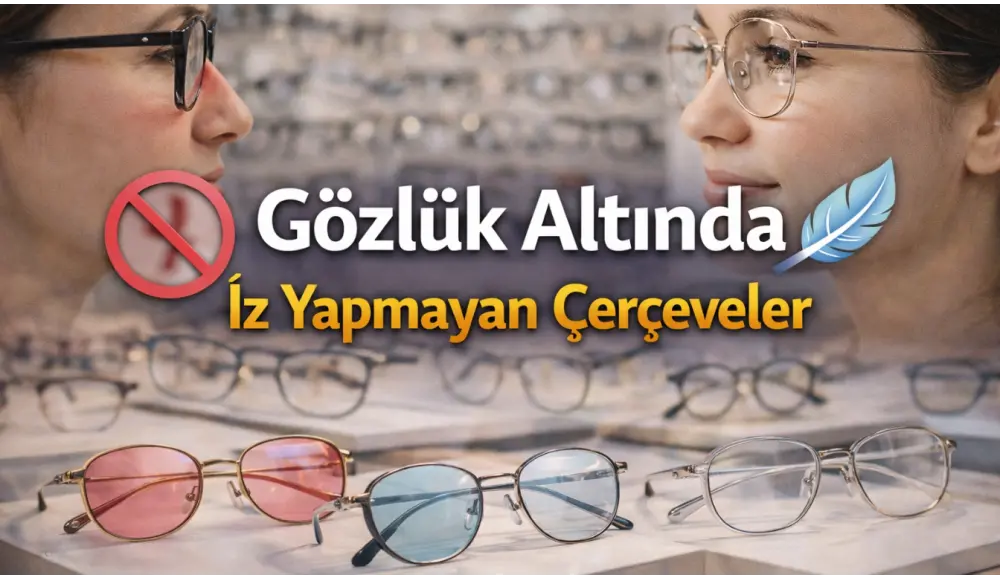 Gözlük Altında İz Yapmayan Çerçeveler