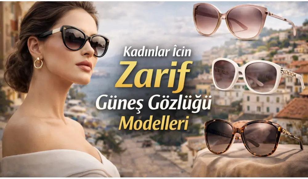 Kadınlar İçin Zarif Güneş Gözlüğü Modelleri