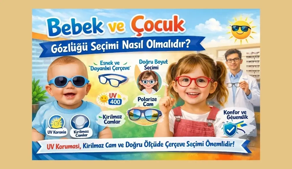 Bebek ve Çocuk Gözlüğü Seçimi Nasıl Olmalıdır ?