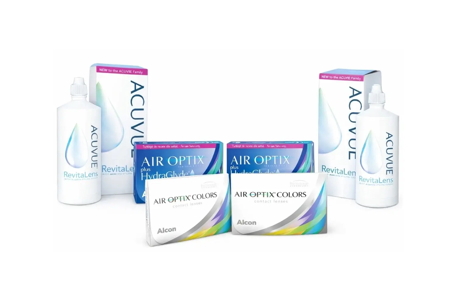 Air Optix Renkli ve Şeffaf İndirimli Lens Seti