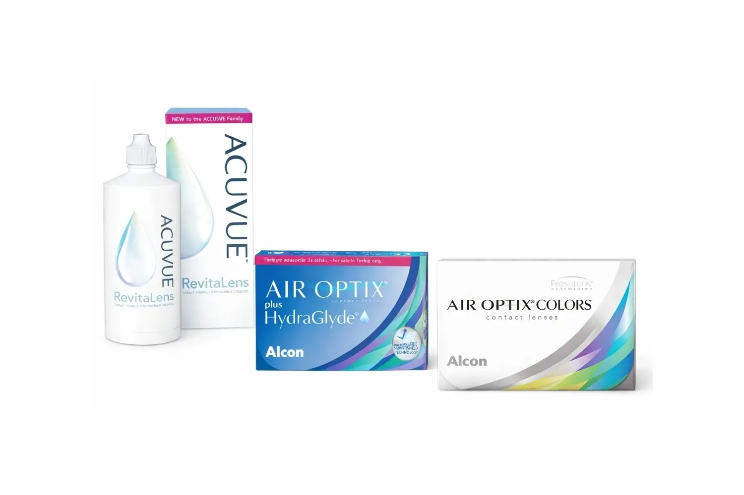 Air Optix Renkli ve Şeffaf İkisi Bir Arada Set