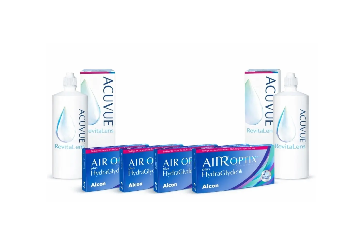 Air Optix Plus HydraGlyde® İndirimli Lens Seti 4 Kutu